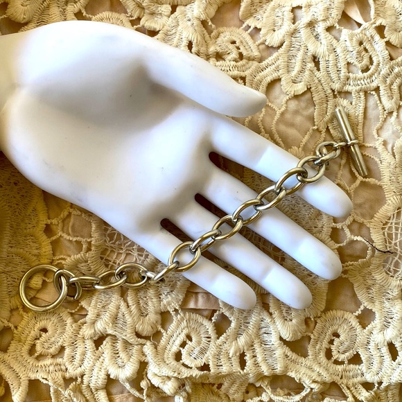 925 Silver Toggle Bracelet Chain Heavy Unisex Minimalist - Picture 2 of 8